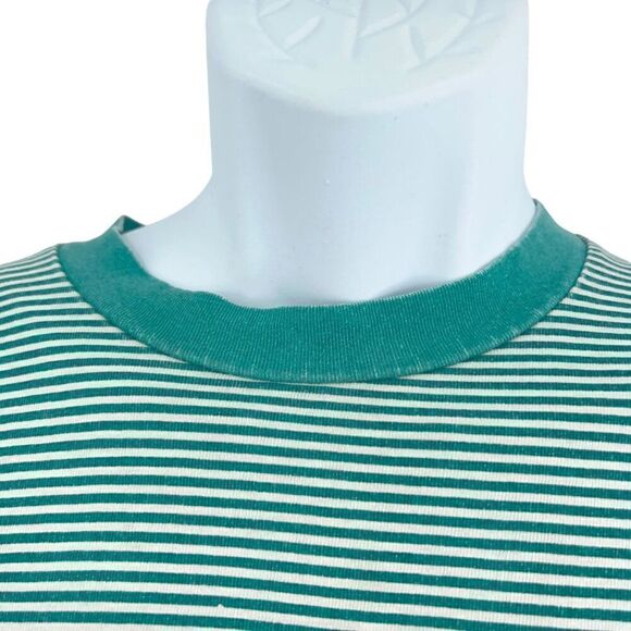 Stone Island × Supreme S/S 2015 Men's XL Long sleeve Green Striped AS IS - Picture 5 of 16